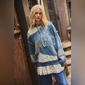 Free people We The Free Tattered Romance Hoodie